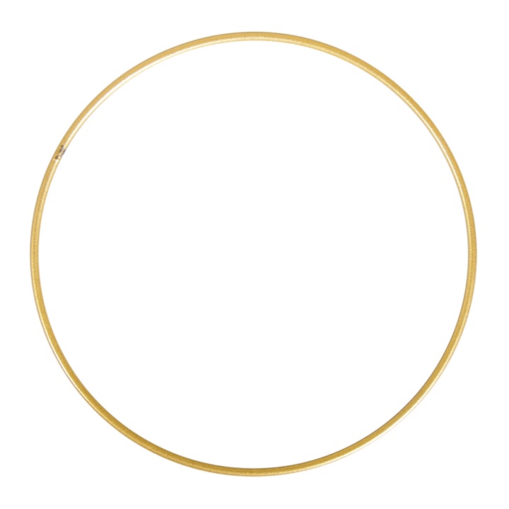 Zlatý kovový kruh na dotvoření 1 ks / různé velikosti