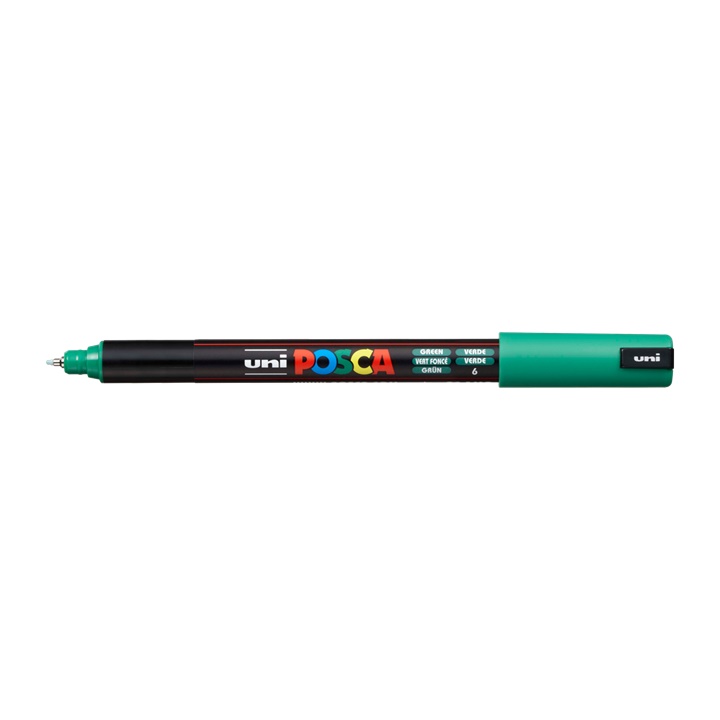 Značkovač UNI POSCA PC-1MR 0.7 MM | Green (6) dekorativní fix