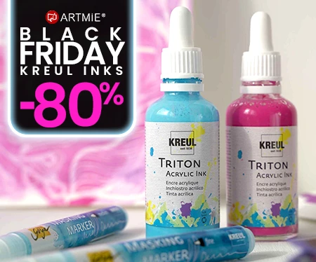 Akrylový inkoust Triton black friday vyprodej Artmie